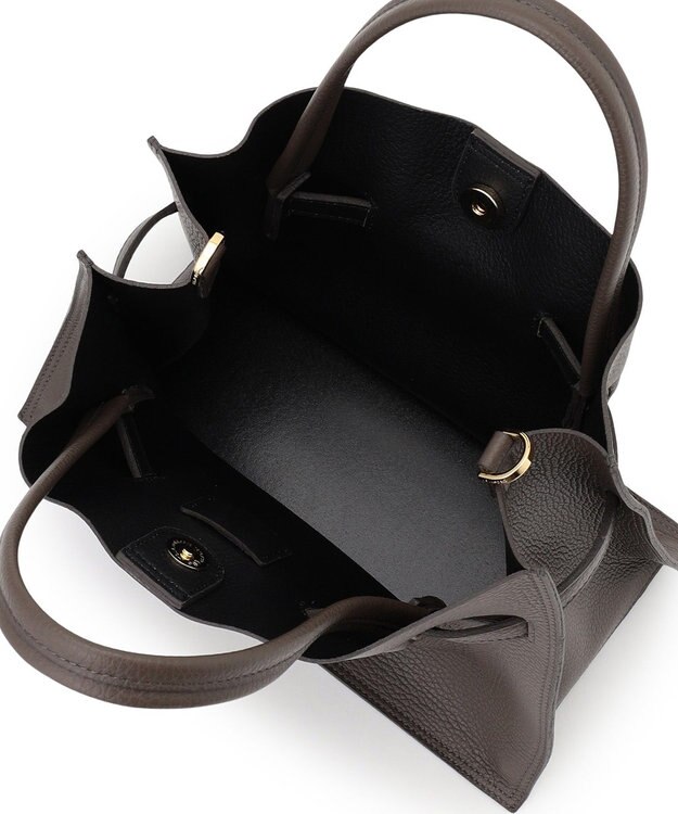 23区 VIOLAd'ORO イタリアンWフェイスレザー トートバッグ ダークブラウン系