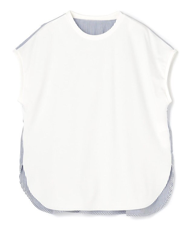 UNFILO BEAUTY FORM-T バックシャーリング Tシャツ オフ×ストライプ