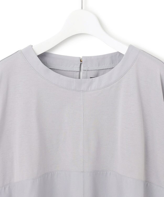 J.PRESS YORK STREET  【WOMEN】【SMOOTH JERSEY】ドルマンペプラム プルオーバー ダルブルー系