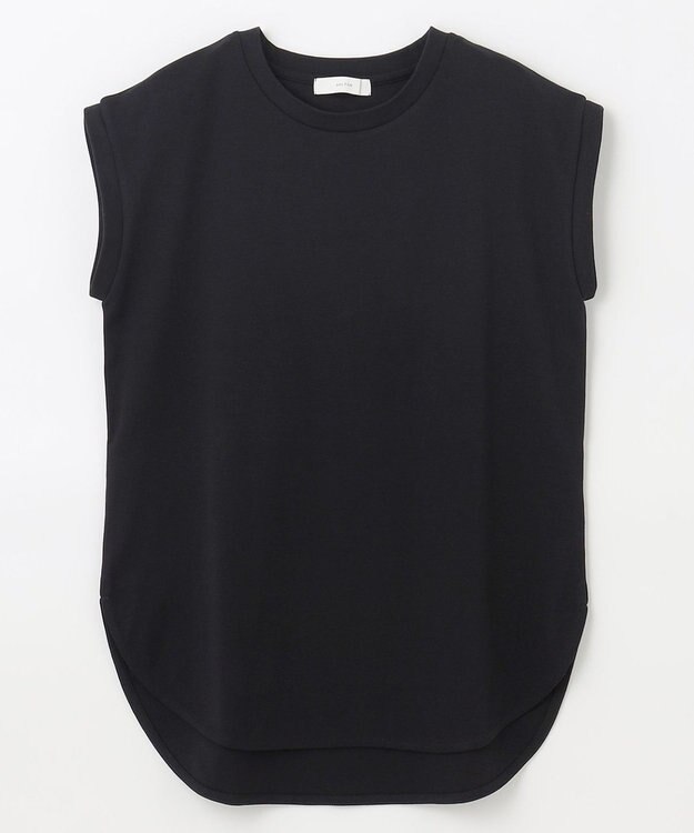 ANY L 【接触冷感/UVケア】ビューティベーシックノースリーブテールTシャツ ブラック