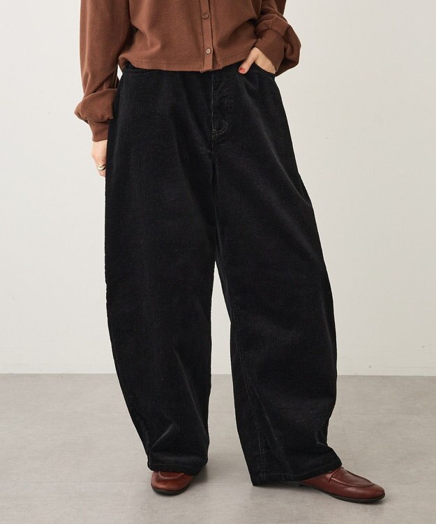 CRAFT STANDARD BOUTIQUE コーデュロイコクーンパンツ Black