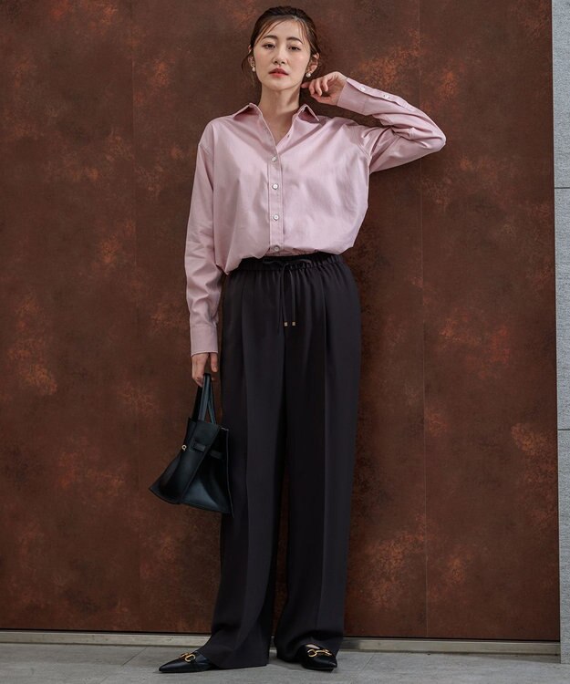 23区 【CLASSY.2月号掲載/洗える】CANCLINI ベーシック シャツ ピンク系