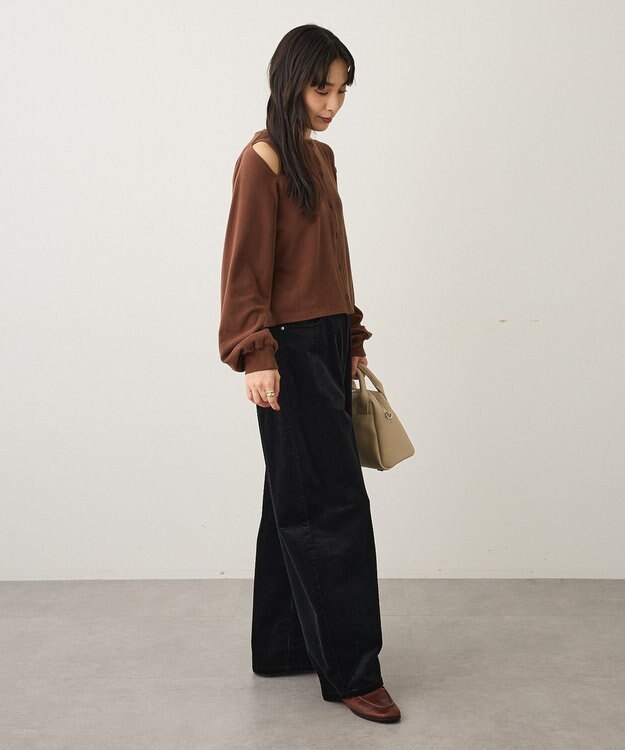 CRAFT STANDARD BOUTIQUE コーデュロイコクーンパンツ Black