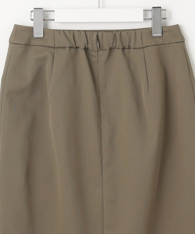 J.PRESS LADIES 【洗える・イージーケア】 アクティブピケストレッチ ナロー スカート カーキ系