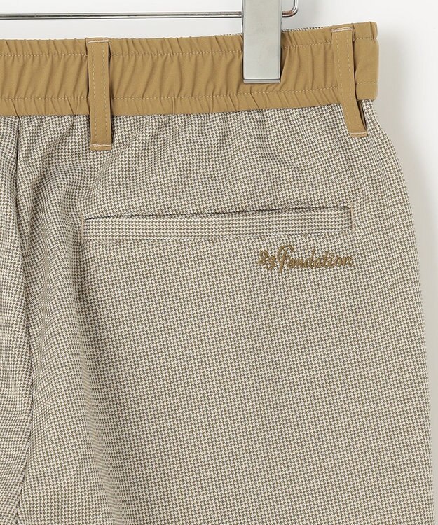 23区GOLF 【23Fondation/MEN】千鳥格子柄 ジャージーパンツ カーキ系3