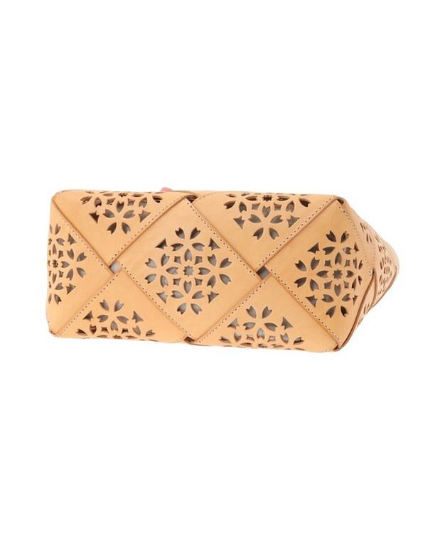 genten フラッターバスケット 手提げバッグ ヌメベージュ