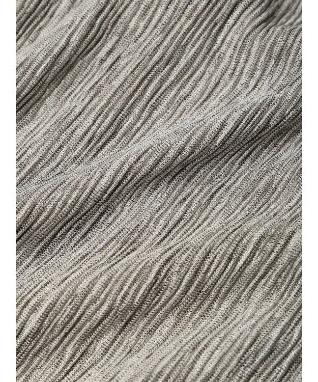 Green Parks メランジプリーツＩラインスカート Gray Beige