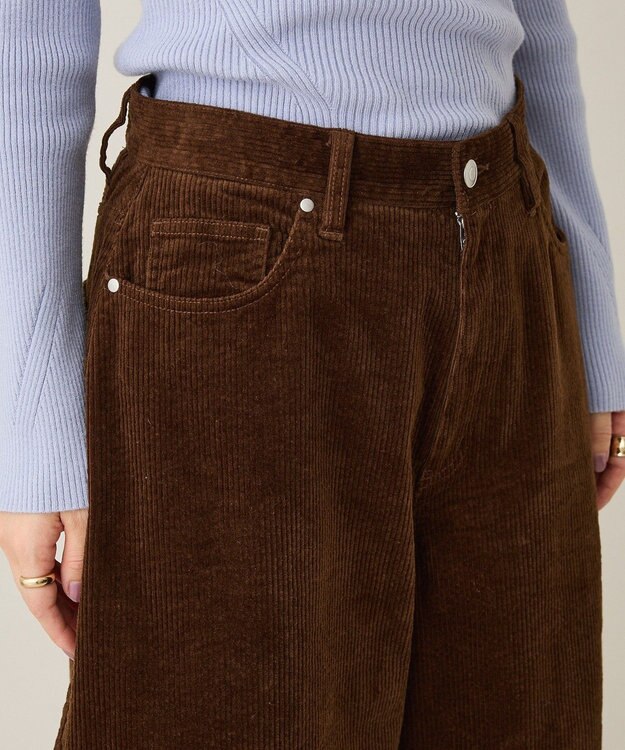 CRAFT STANDARD BOUTIQUE コーデュロイコクーンパンツ Brown