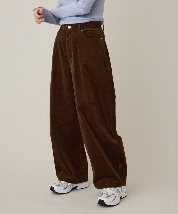 CRAFT STANDARD BOUTIQUE コーデュロイコクーンパンツ Brown