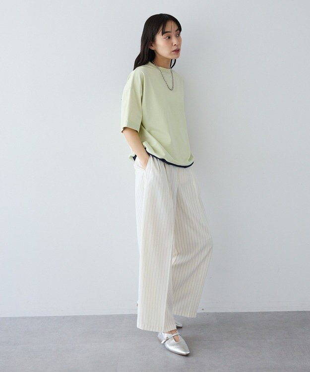 CRAFT STANDARD BOUTIQUE バイカラーヘムプルオーバー Light Green