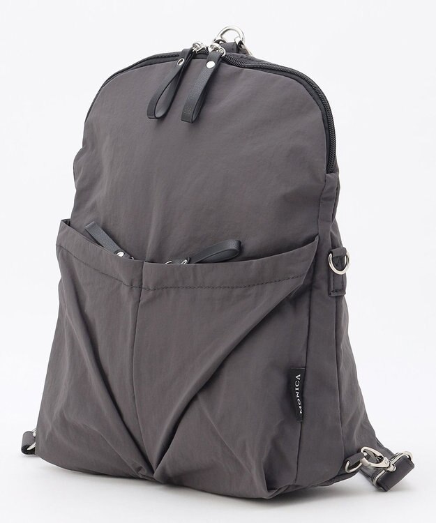 LA BAGAGERIE 【MONICA】フロントポケット2WAYバッグ ダークグレー