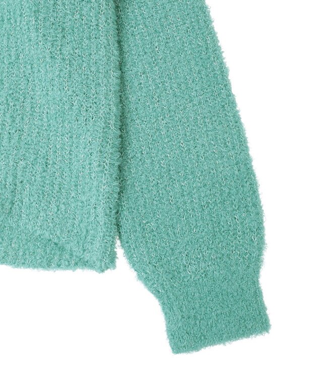 AMERICAN HOLIC ミニシャギーラメニットプルオーバー Green