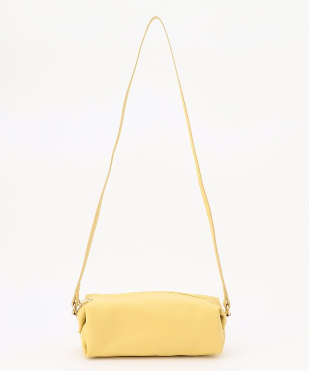 ANY 筒形ショルダーバッグ イエロー