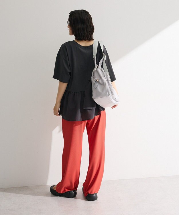 Green Parks アソート柄ドッキングプルオーバー Charcoal Gray