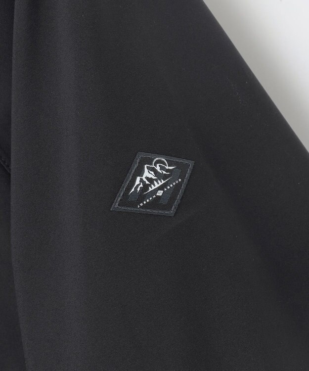 JOSEPH ABBOUD MOUNTAIN 【ECO撥水/耐水性/透湿/防水素材/ストレッチ/軽量/ライナードッキング対応】ボイルドポリエステル マウンテンシェルパーカー ブラック系