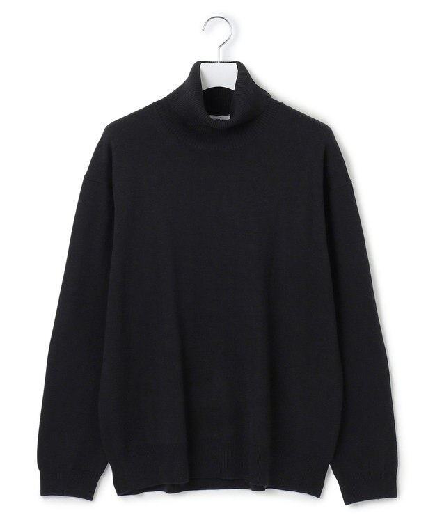 J.PRESS YORK STREET 【UNISEX】ANTI PILLING WOOL タートルニット ブラック系