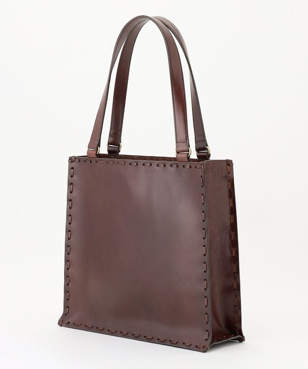GRACE CONTINENTAL Carving Tote Bag ダークブラウン