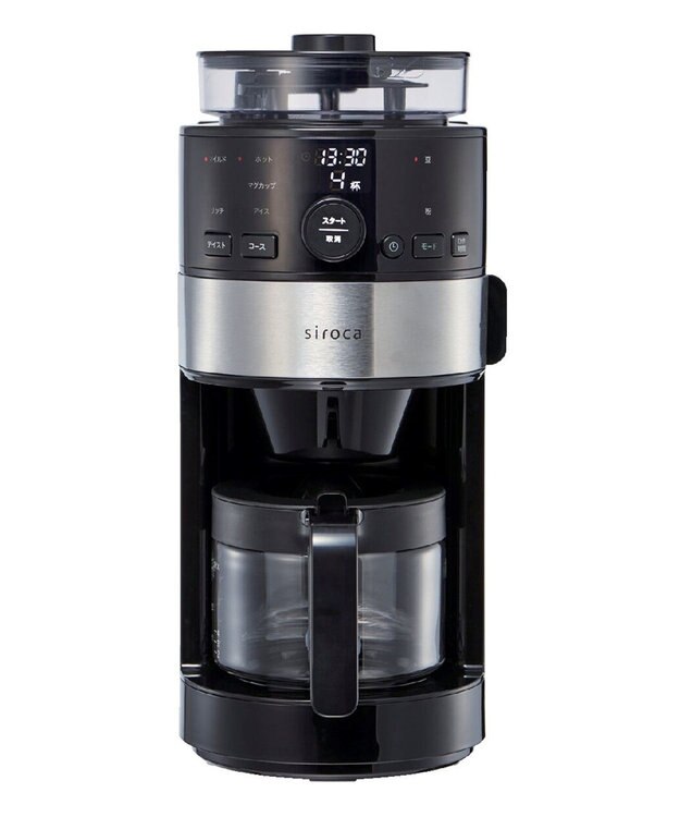 YAMATO テーブル＆キッチン 【siroca】コーン式全自動コーヒーメーカー  ブラック  SC-C112 ブラック