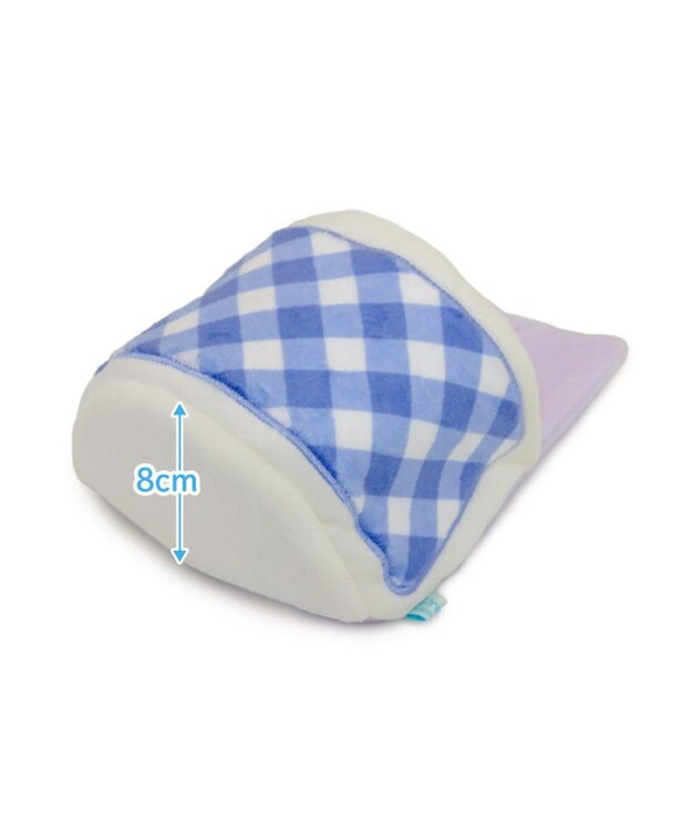 Mother garden しろたん ついてきちゃうしろたん マスコットカバー 《お布団》 単品 ブルー