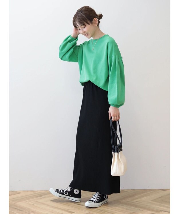 AMERICAN HOLIC 袖ボリュームニットプルオーバー Off White