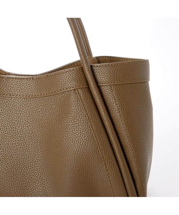 UNBILLION カシュカシュ cachechche / 通しハンドルシュリンク横長トート チョコ