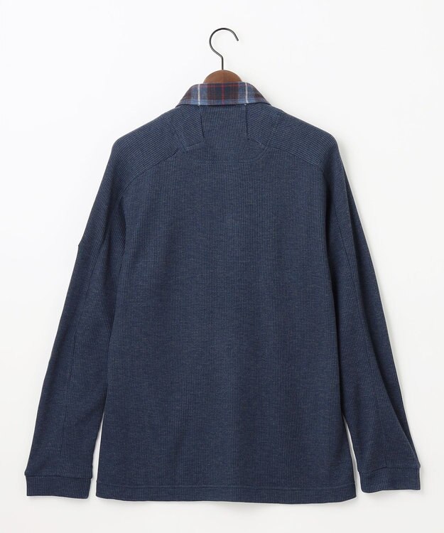 JOSEPH ABBOUD MOUNTAIN 【サスティナブル/吸水速乾】ドライミックスメリノポロ ダルブルー系