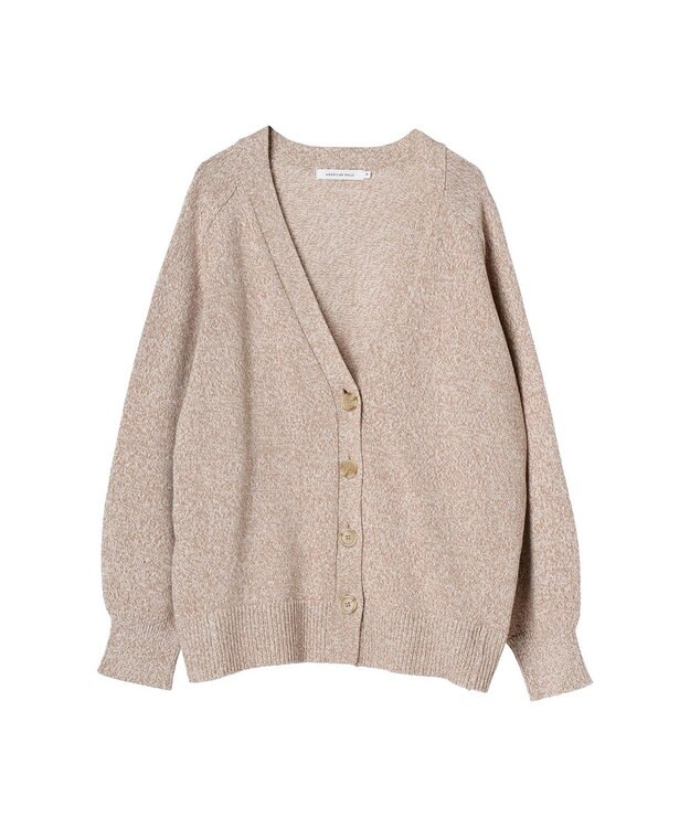 AMERICAN HOLIC ＭＩＸＶネックニットカーディガン Beige