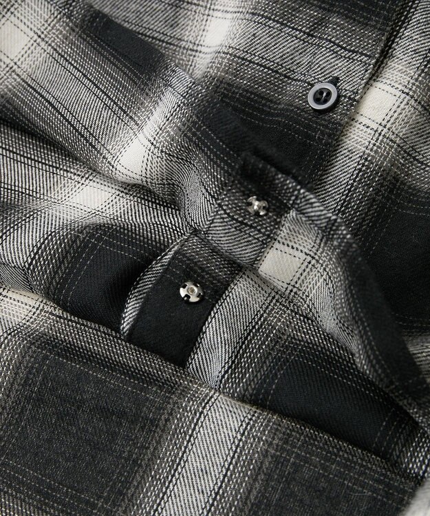 Green Parks ・ＥＬＥＮＣＡＲＥ　ＤＵＥ　２ｗａｙチェックビックシャツ Black