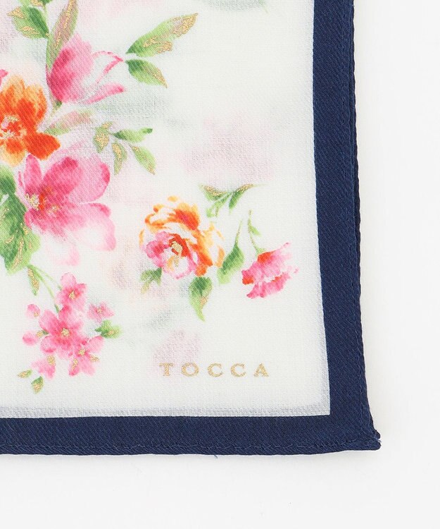TOCCA 【HANDKERCHIEF COLLECTION】WATER COLOR HARMONY PRINT ハンカチ アイボリー系