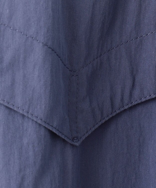 J.PRESS MEN コットンナイロンタイプライター ゴルフジャケット ダルブルー系