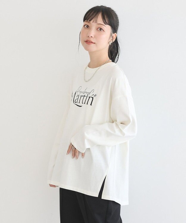 earth music&ecology グラフィックロンＴ Off White