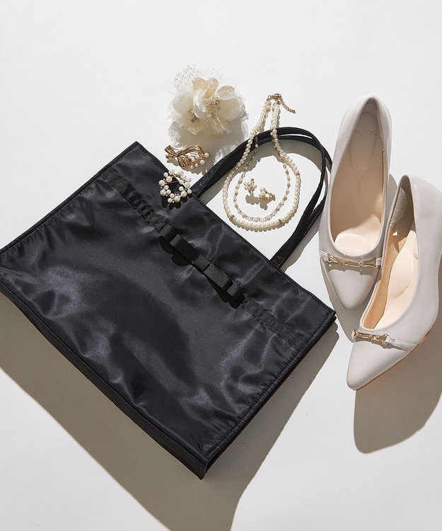 ANY SIS リボンサブトート バッグ ブラック