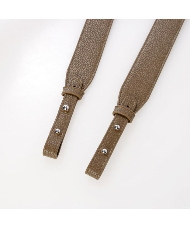 UNBILLION カシュカシュ cachechche / 通しハンドルシュリンク横長トート チョコ