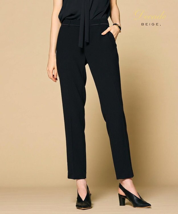 BEIGE， 【セットアップ対応】CINDY / クロップドパンツ Black x Black