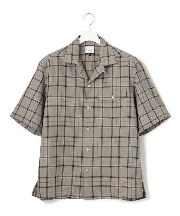 J.PRESS YORK STREET 【UNISEX】ツイルチェック シャツ グレー系3
