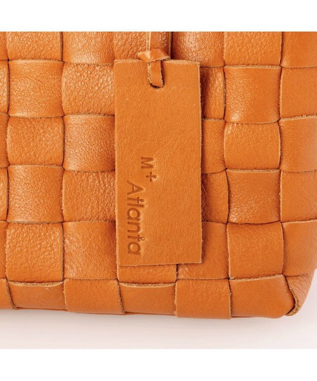 UNBILLION アトランタ ATLANTA / 牛革メッシュ手提げトート キャメル