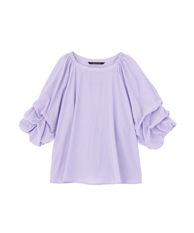 YECCA VECCA ホイップスリーブブラウス Lavender