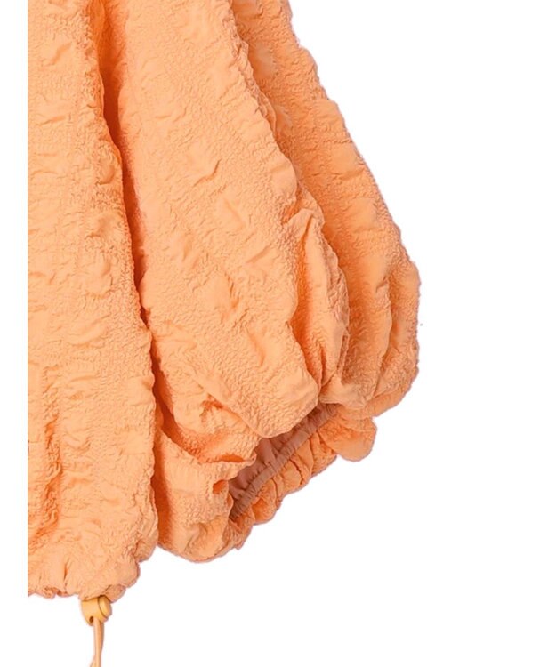 earth music&ecology シャーリングタックスリーブブルゾン Pink Orange