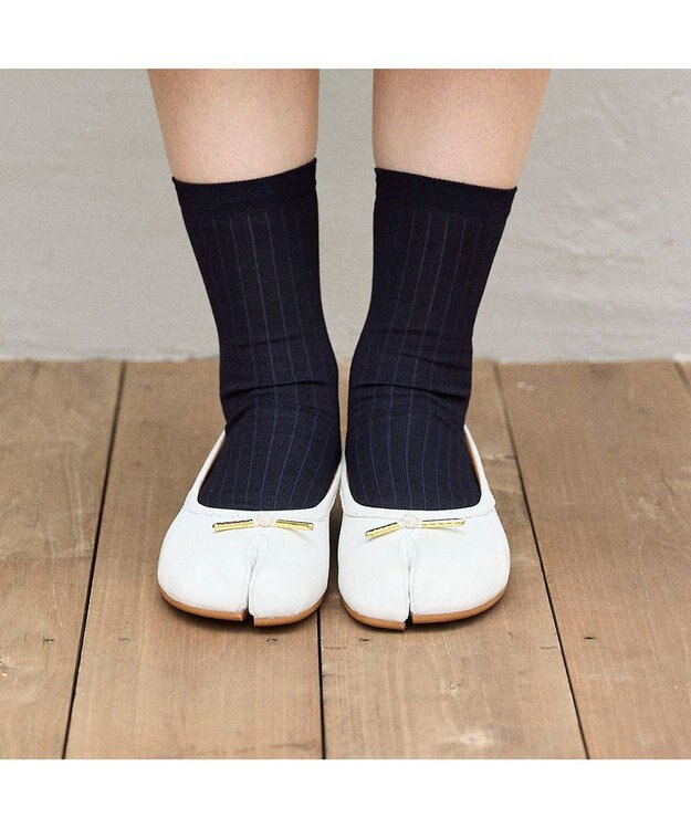 ing <ing>足袋デザインバレエシューズ ホワイト