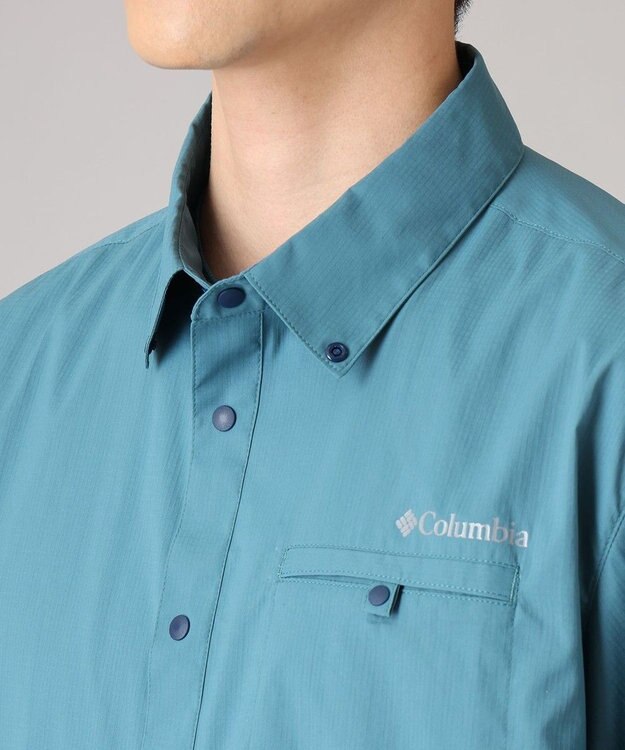 Columbia Columbia/ トレイルラッシュショートスリーブシャツ /コロンビア Cloudburst