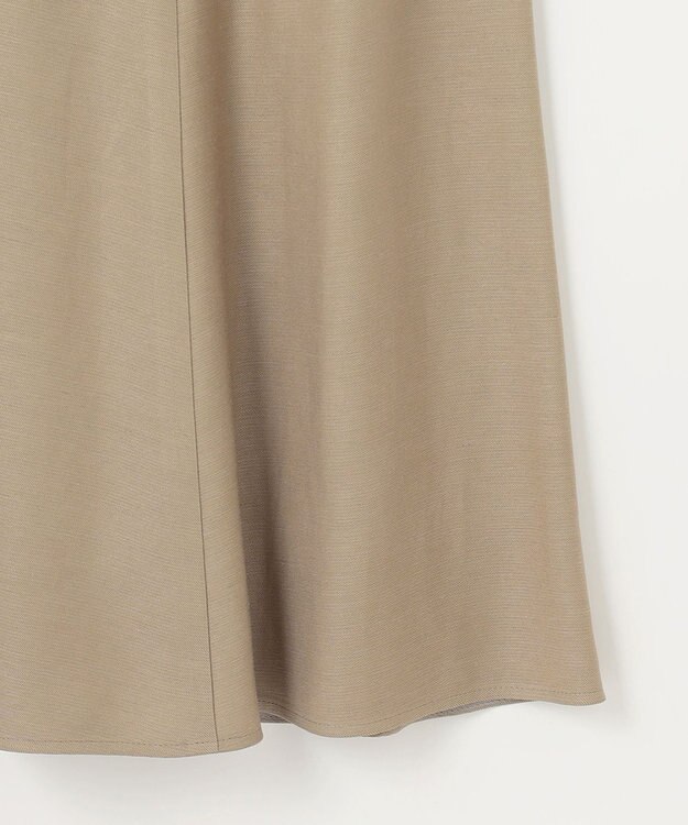 自由区 【XSサイズ~/洗える】キュプラリネンシャンタン ワンピース ベージュ系