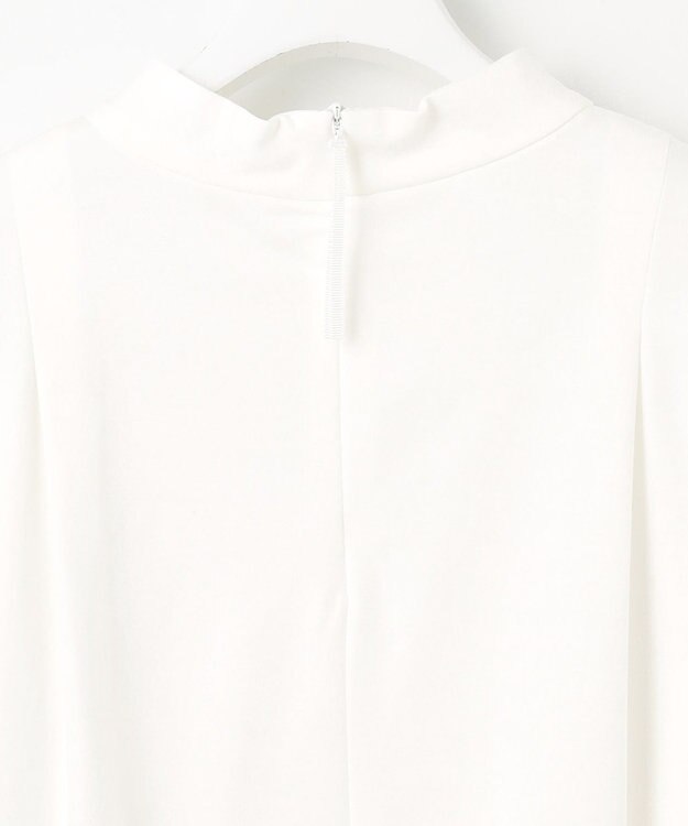 自由区 【洗える】ハイカウントハイネック カットソー オフホワイト