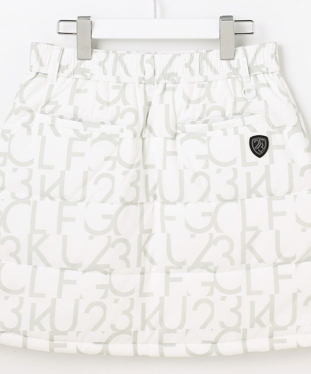 23区GOLF 【WOMEN】中綿ロゴプリントスカート ホワイト系5