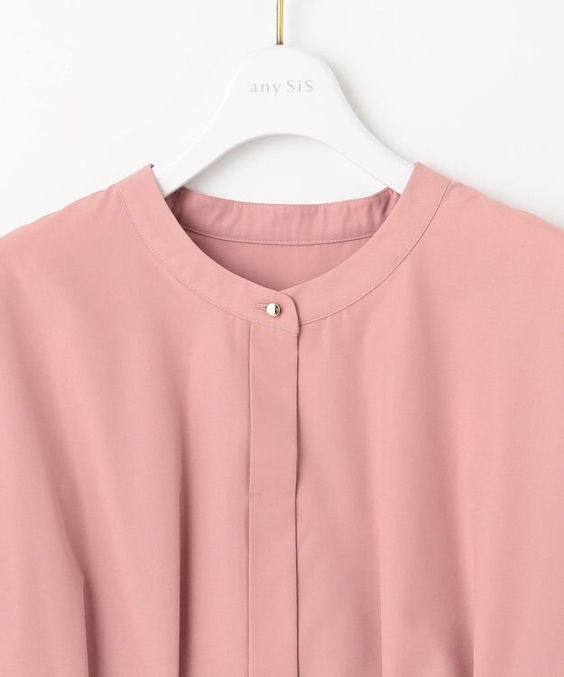 ANY SIS S ウエストタックチュニック ブラウス ピンク