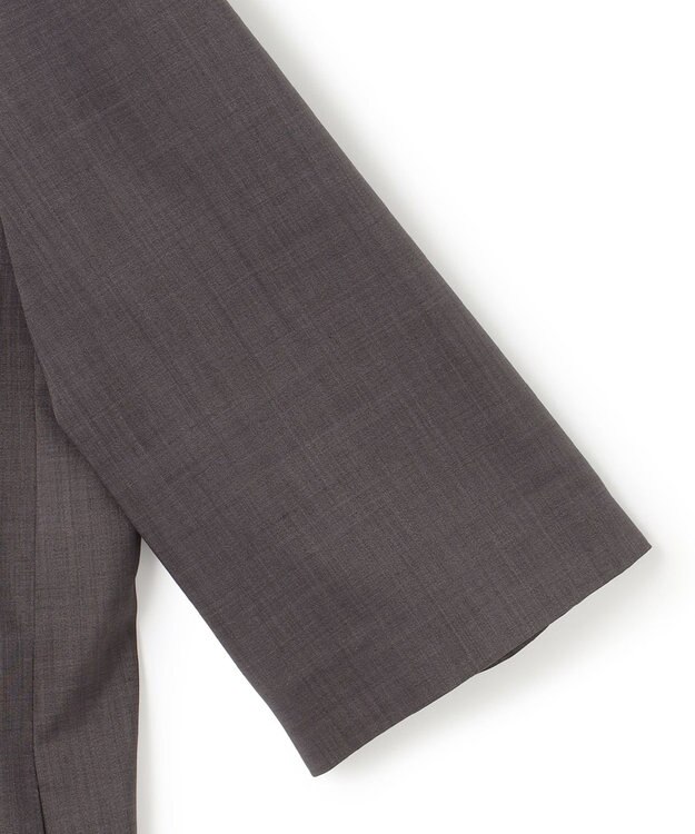 ICB L Peラミーシアータフタ 半袖ジャケット チャコール