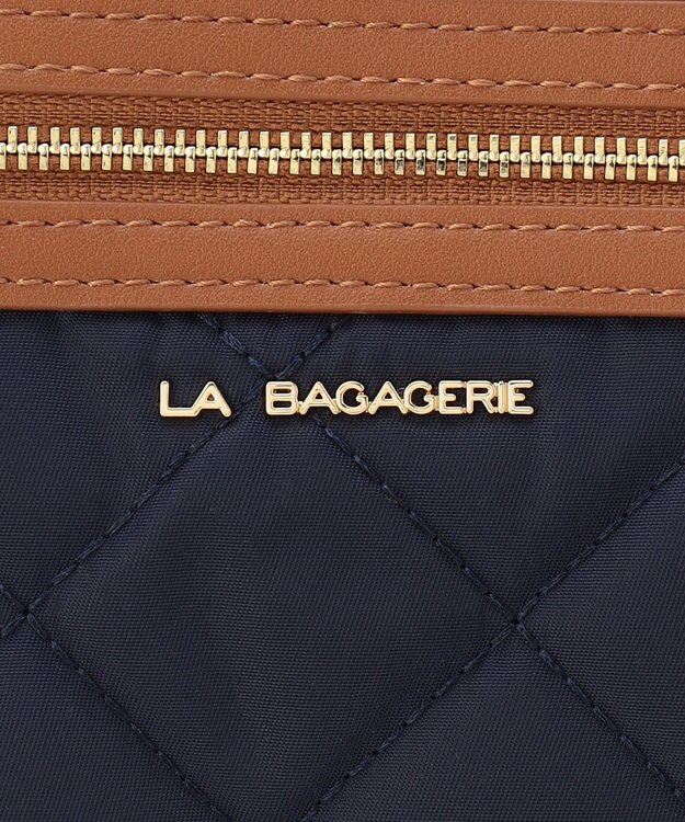 LA BAGAGERIE キルティング2WAYショルダーバッグ ネイビー