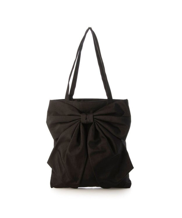 UNBILLION カシュカシュ cachecache / リボン付タテ型トートバッグ ブラック