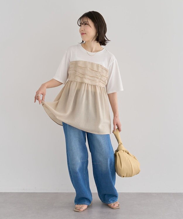 Green Parks ビスチェドッキングプルオーバー Beige