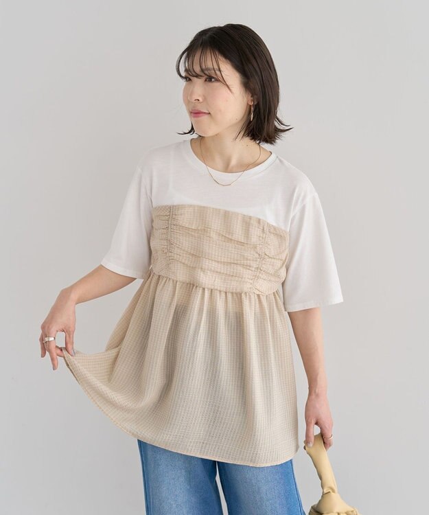 Green Parks ビスチェドッキングプルオーバー Beige