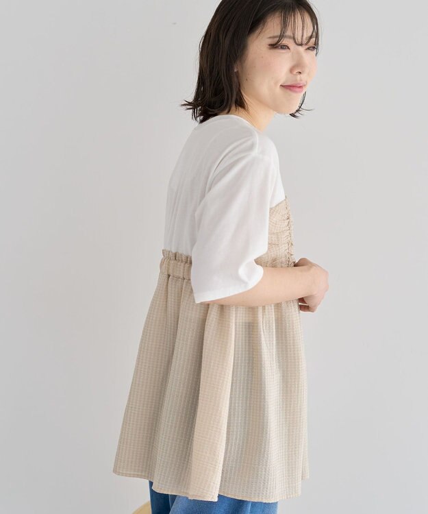 Green Parks ビスチェドッキングプルオーバー Beige